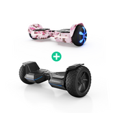 Hoverboard Bundle for Family: Adults H8Pro 800W + H2 7.5 mph. Max Speed 250W for Kids